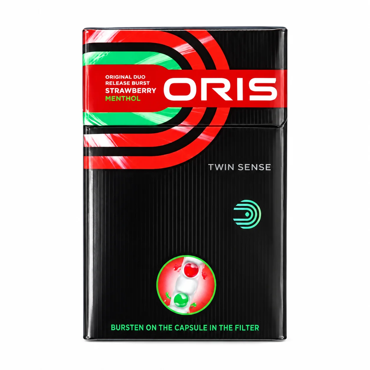 ORIS Twin Sense Strawberry Menthol Dual Capsule Cigarettes - Imported Version