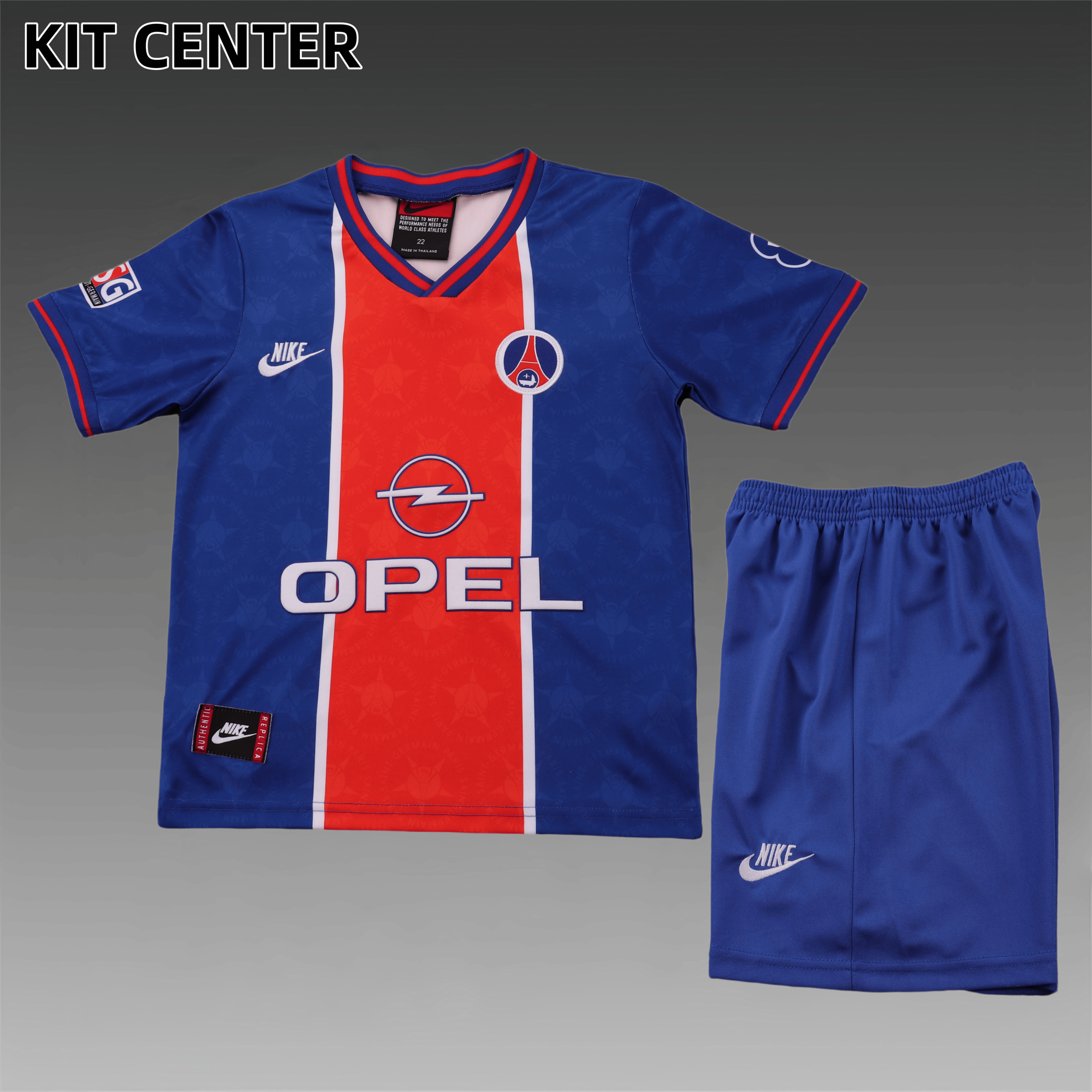 1995/1996 PSG Paris Saint-Germain home  Football Shirts（ Kids Kit ）
