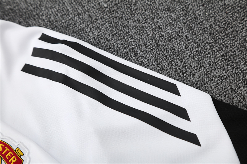 25/26 Manchester United white Half Zip Training Kit (Adult Kids Kit)