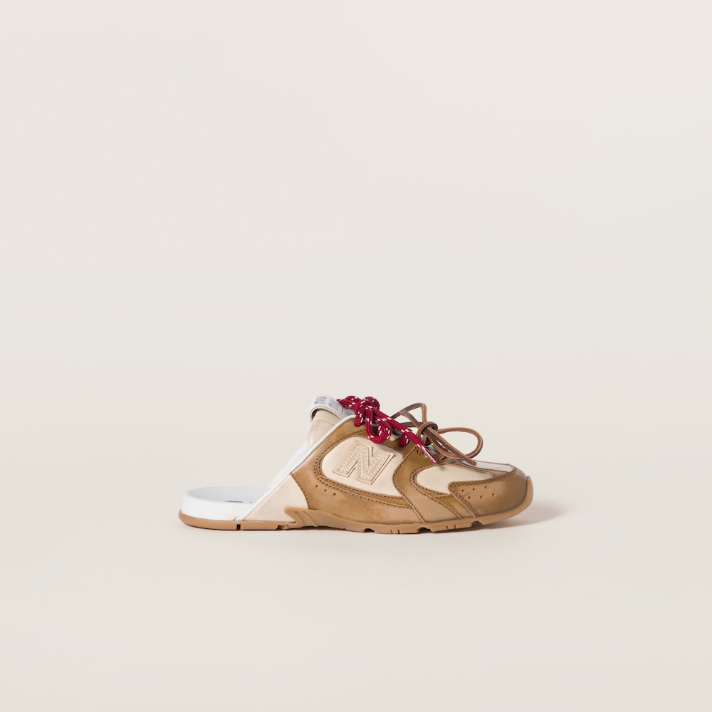 New Balance X Miu Miu 530 SL deco calf leather mules