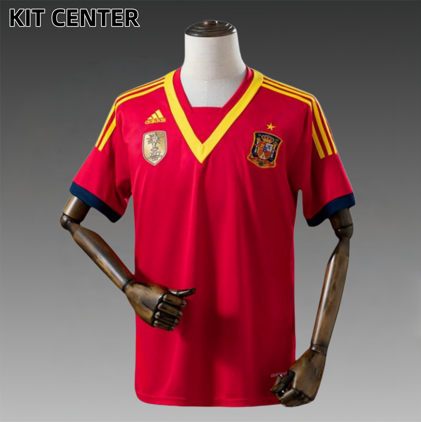 2013 Spain home Retro Football Shirt