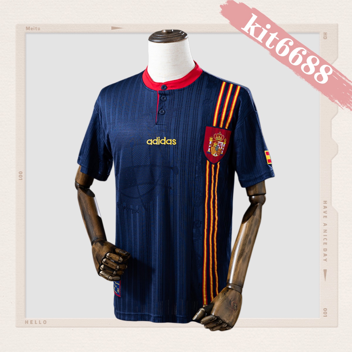 1996 Spain Away Retro Football Shirt