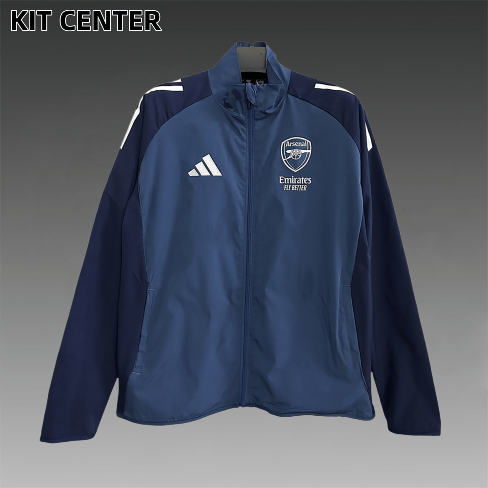 2025/2026 Arsenal Lake Blue Football Windbreaker