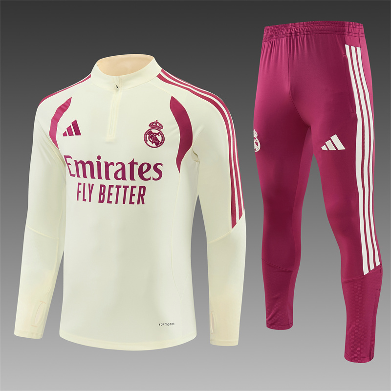 2026/2027 Real Madrid Half Zip Training Kit (Adult Kids Kit)