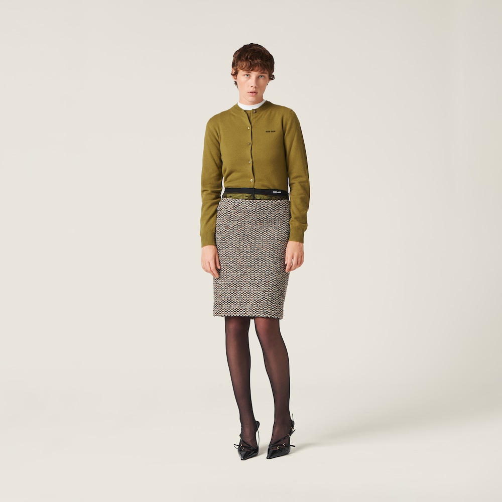 Cashmere knit cardigan