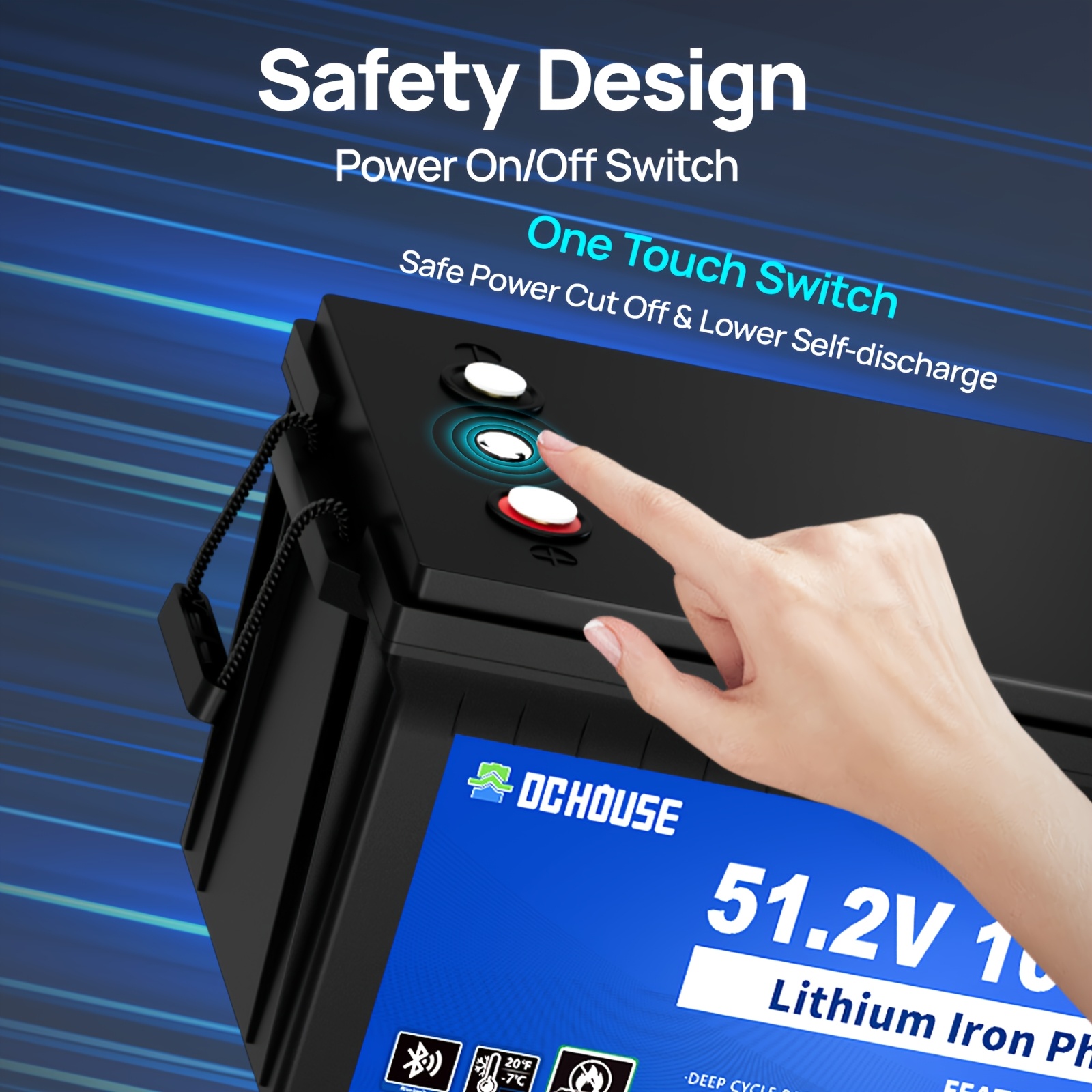 Lithium battery 48V 100AH plastic model + 18A charger