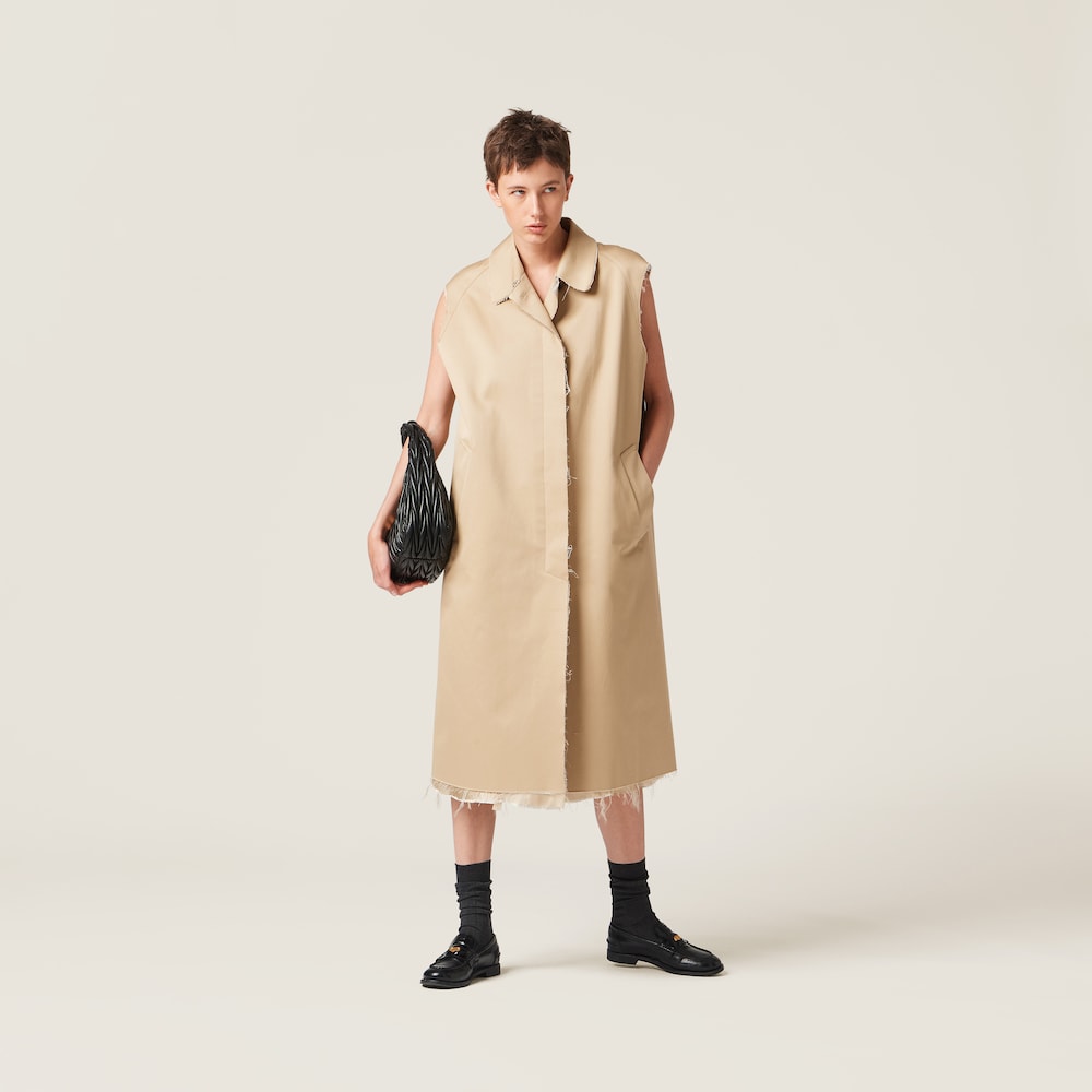 Single-breasted chino coat