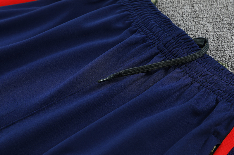 26/27 Spain royal blue Half Zip Training Kit (Adult Kids Kit)