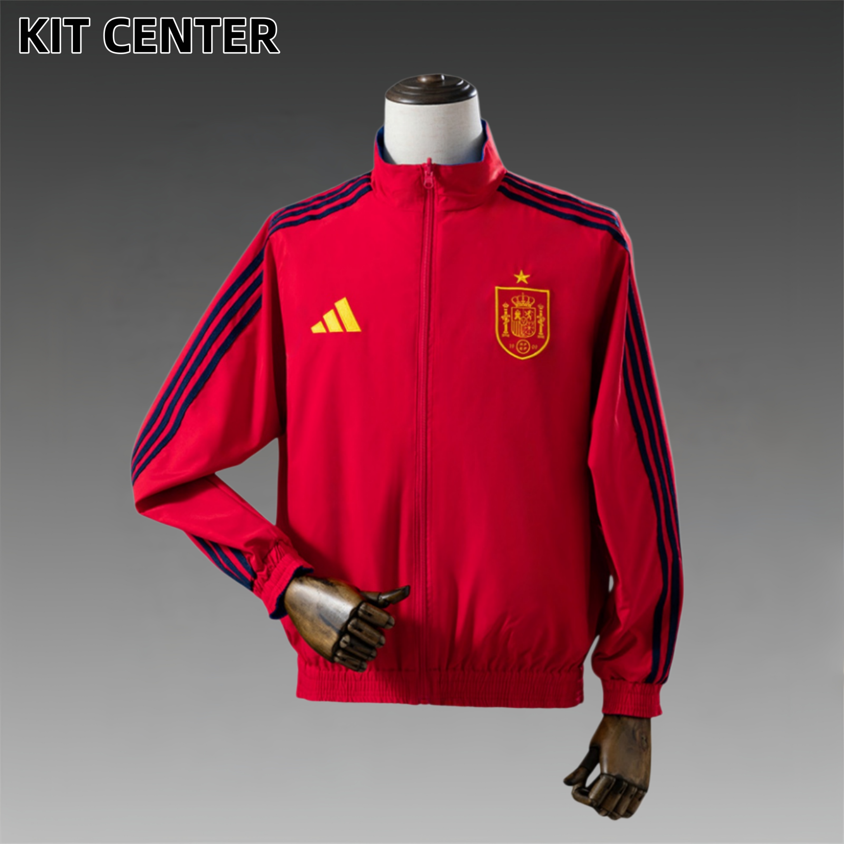 2026 Spain Reversible Jacket Windbreaker - Red & Blue