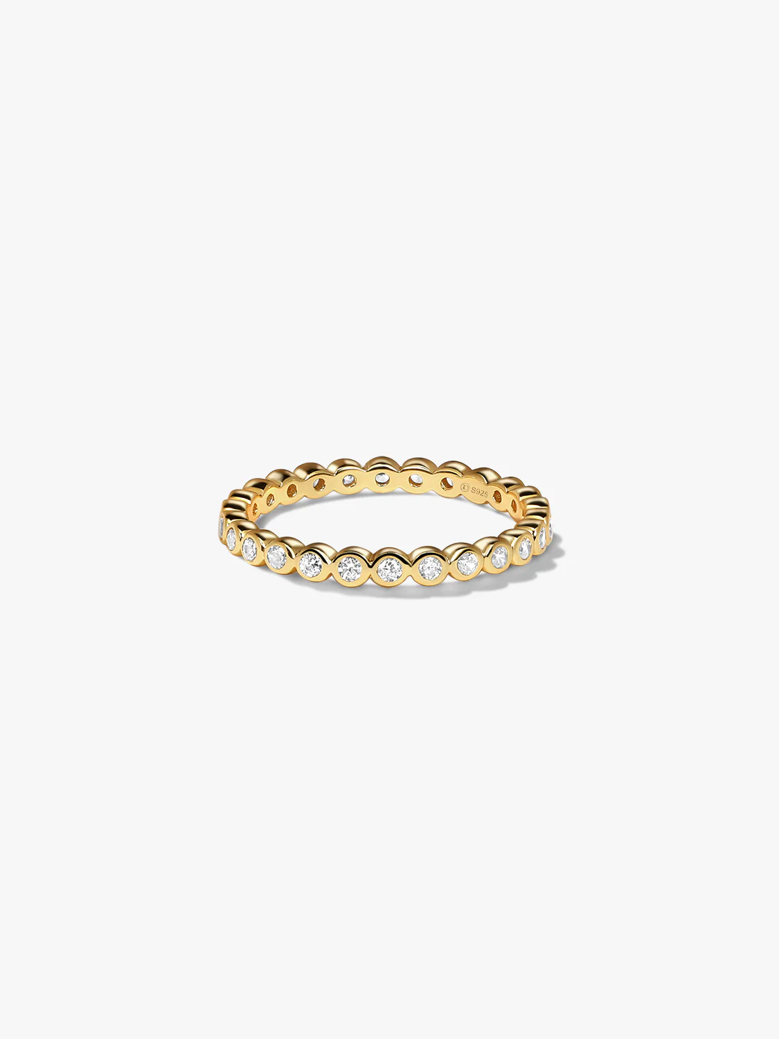 Crystal Bezel Eternity Ring