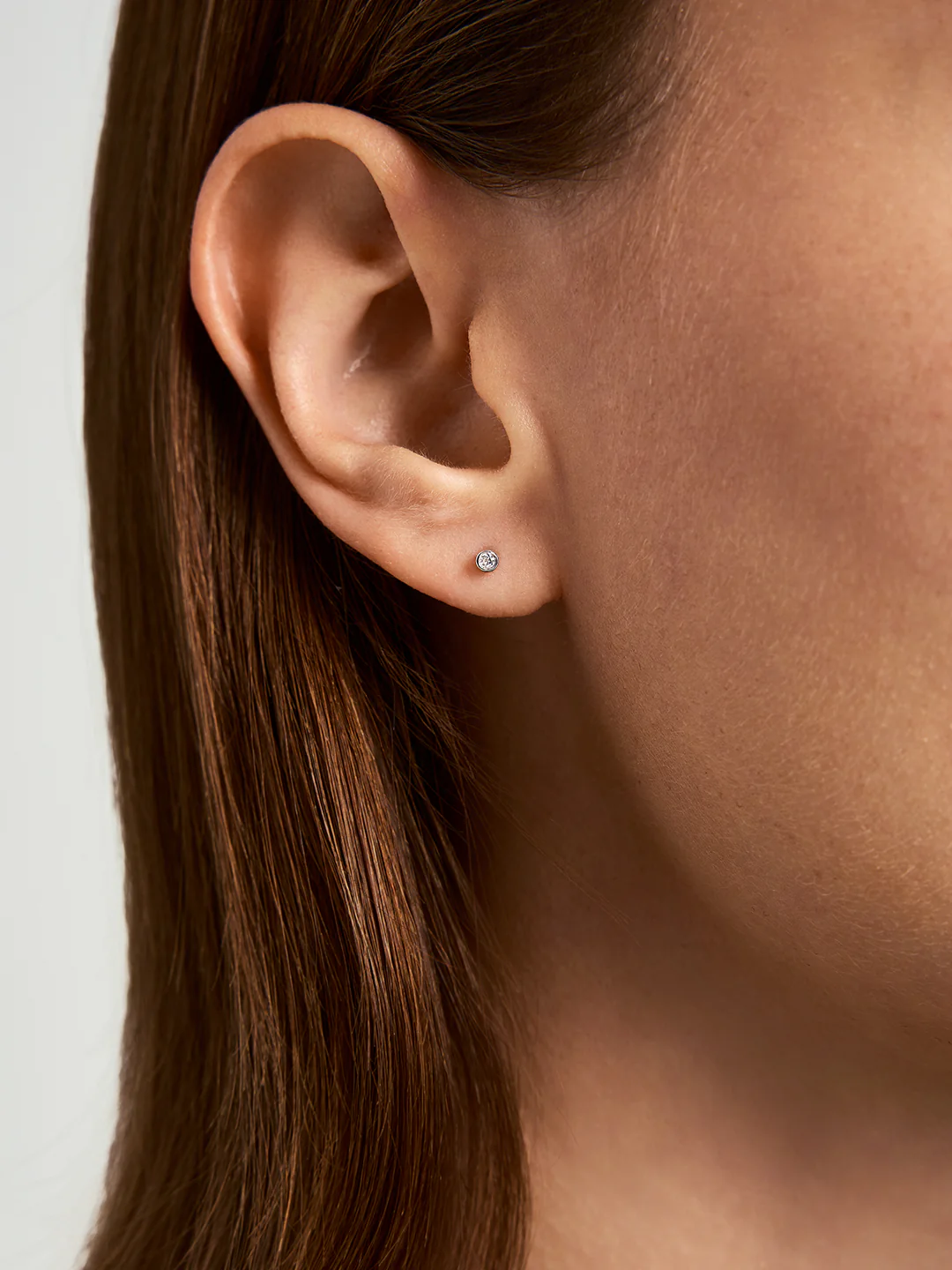 Silver Tiny Sapphire Flat Back Studs