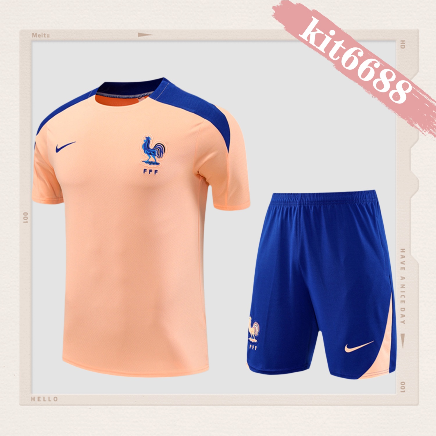 2025/2026 France Short Sleeve Training Kit (Kids Kit)