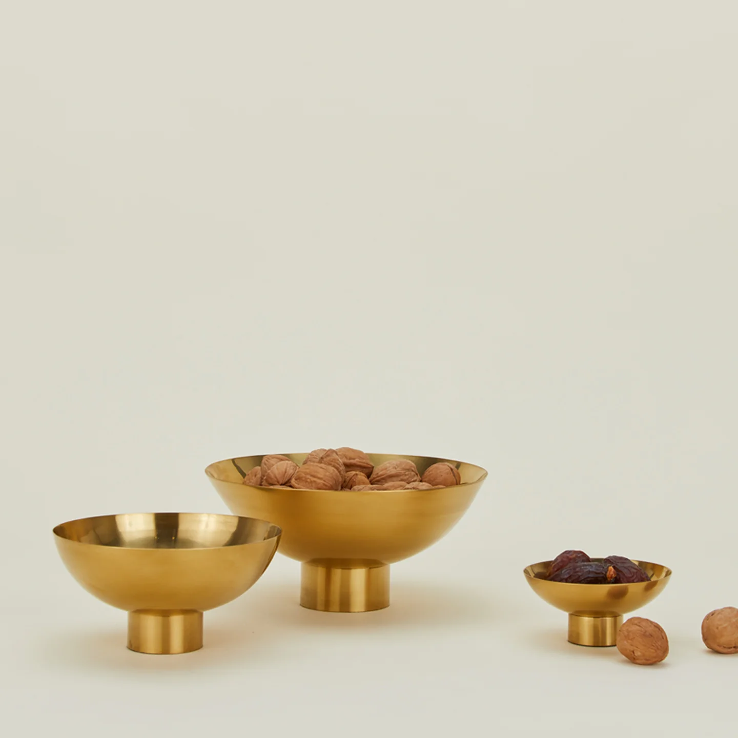 Essential Footed Bowl - Brass
