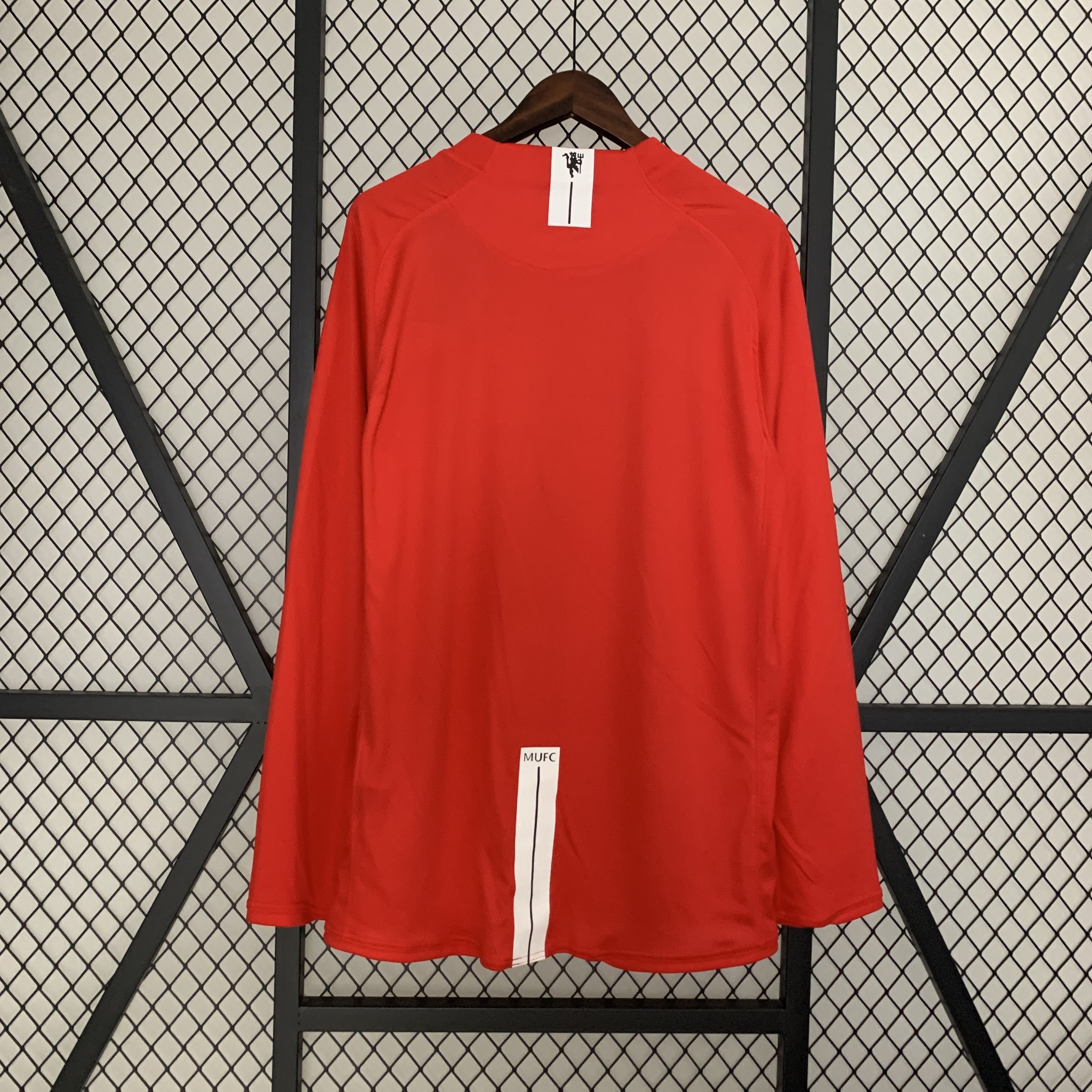 07/08 Manchester United  home Champions League version  long sleeved retro football jersey