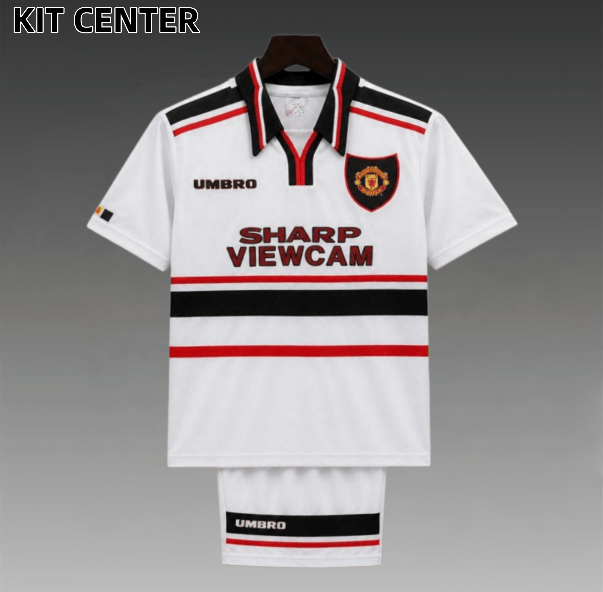 98/99 Manchester United Away  Retro Football Shirt ( Kids Kit )