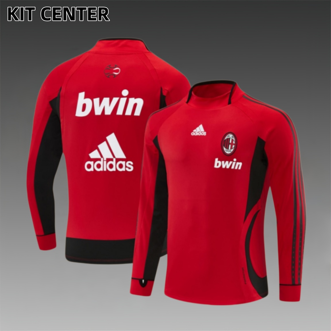06/07 AC Milan Retro Training Shirt Long Sleeve Football Shirt
