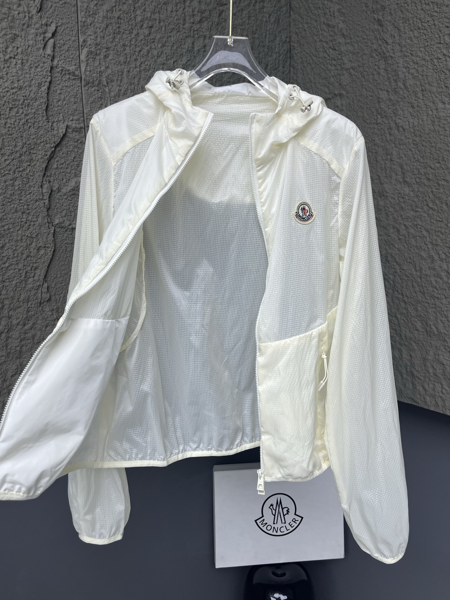 Moncler 2026 Autumn Winter Women's Jackets Polyester Hooded Tassel Zipper Casual Slim Woman's Coats MKDFWJ26004