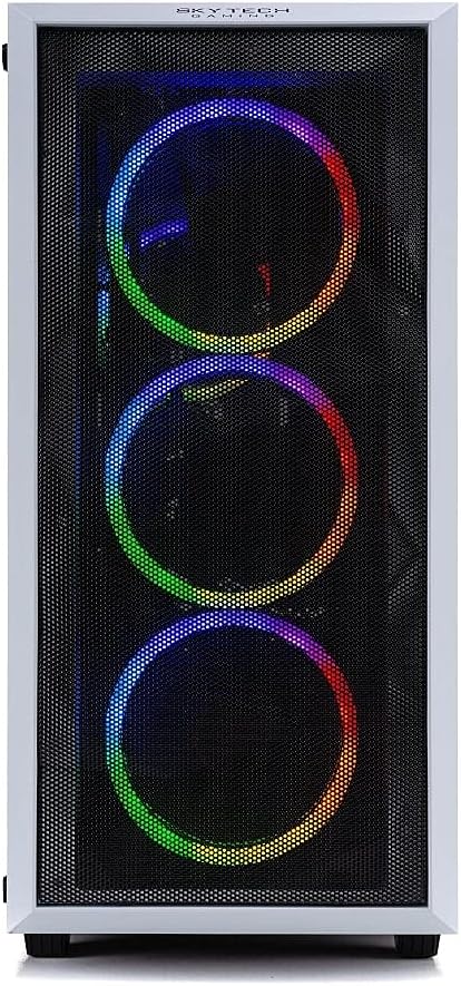 Skytech Archangel Gaming Computer PC Desktop &ndash; Ryzen 5 3600 3.6GHz, GTX 1660 Super 6G, 500GB SSD, 16GB DDR4 3200MHz, RGB Fans, Windows 11 Home 64-bit, 802.11AC Wi-Fi