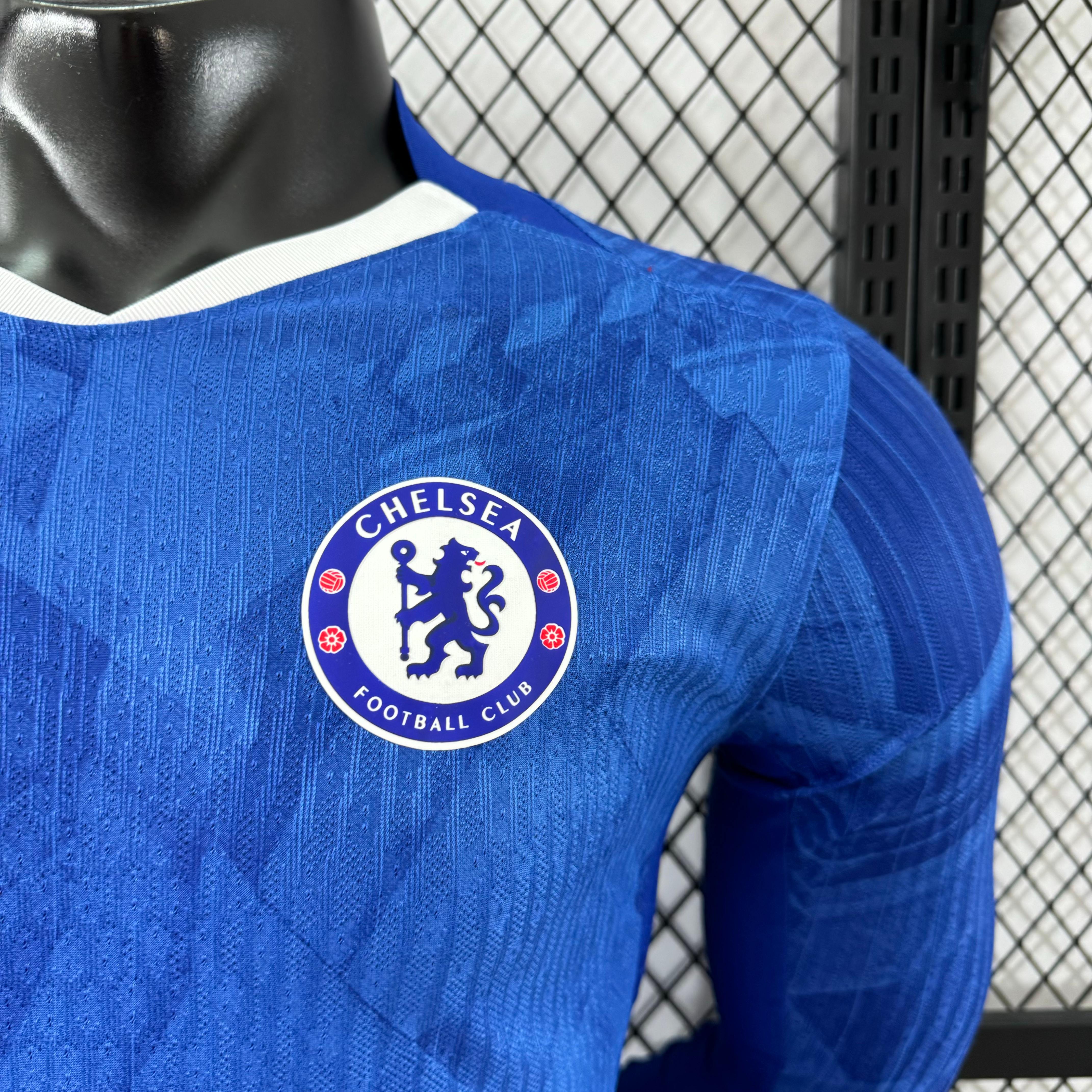 2025/2026 Chelsea Home Long Sleeve Football Shirt (Player)