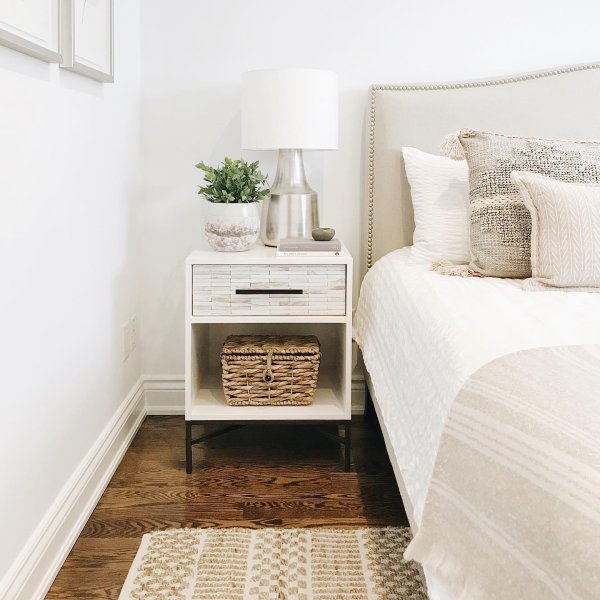 Wood Tiled Nightstand (20
