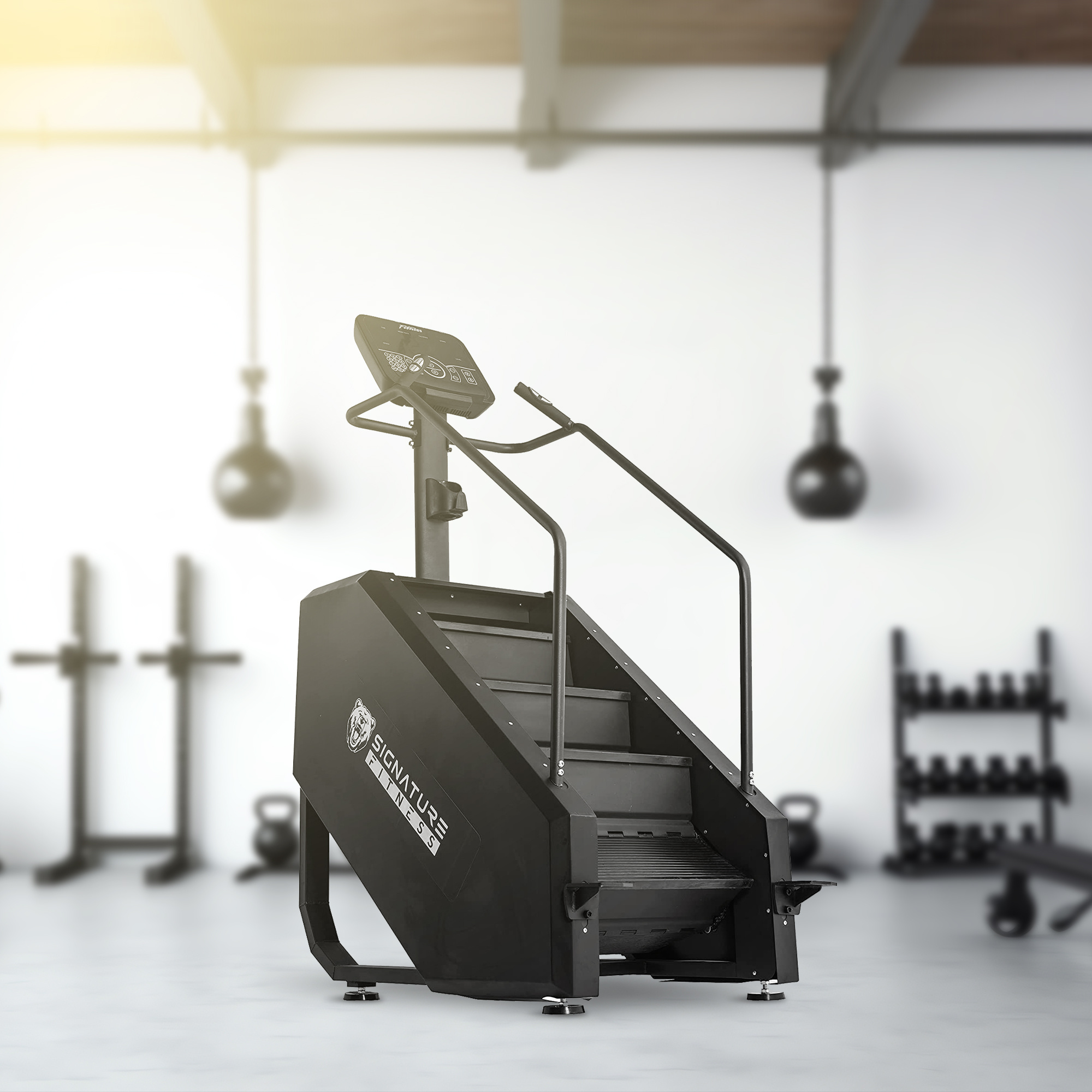 Signature Fitness Commercial Grade Stair Climber for Continuous Mountain Climbing, Used for Heart Rate and Lower Body Exercise