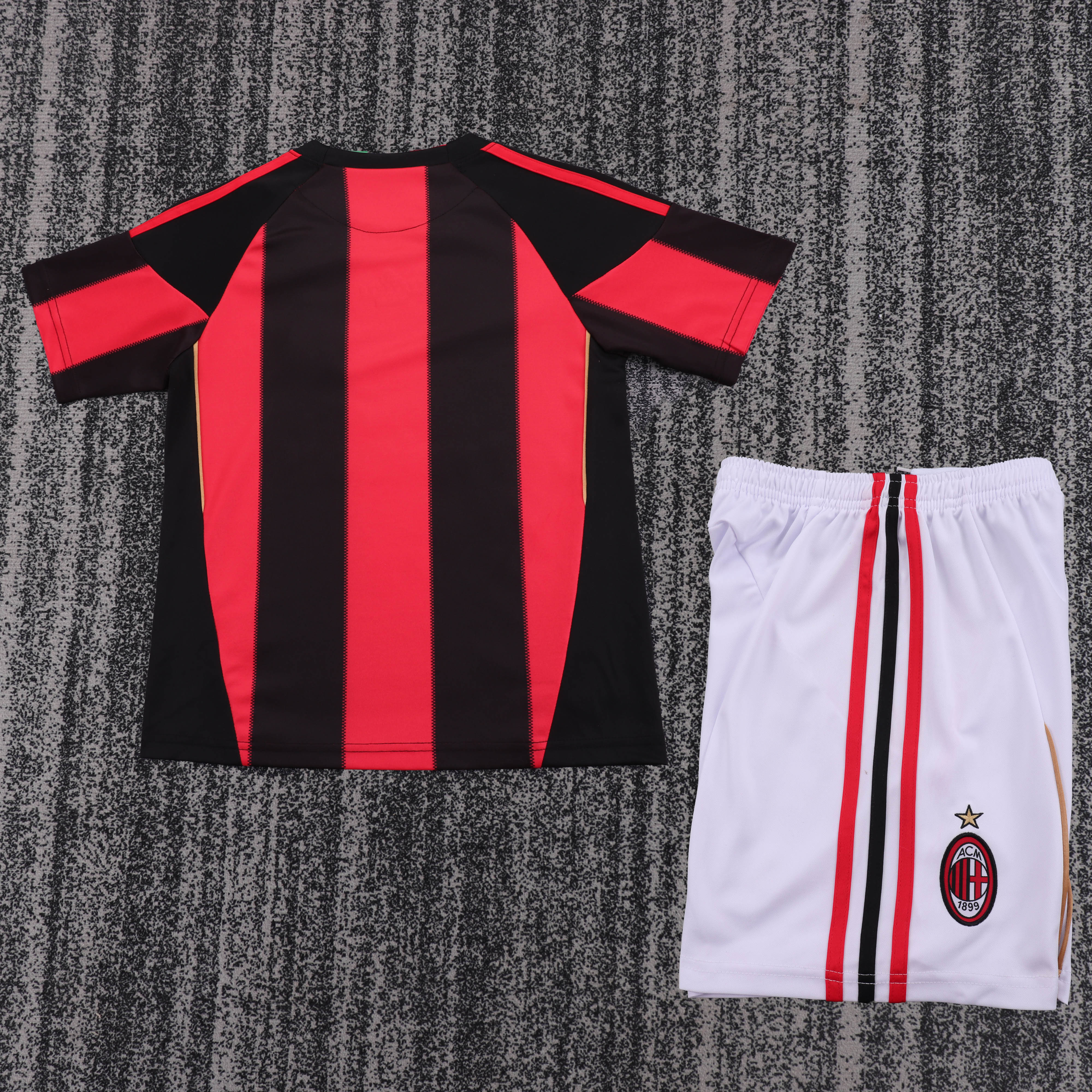 2011/2012 AC Milan home Retro Football Jersey (Kids Kit)
