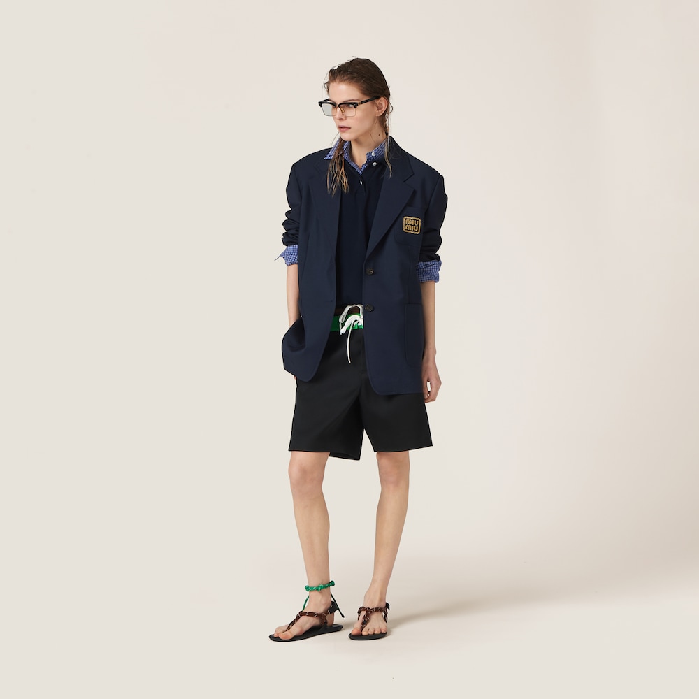 Single-breasted mohair jacket