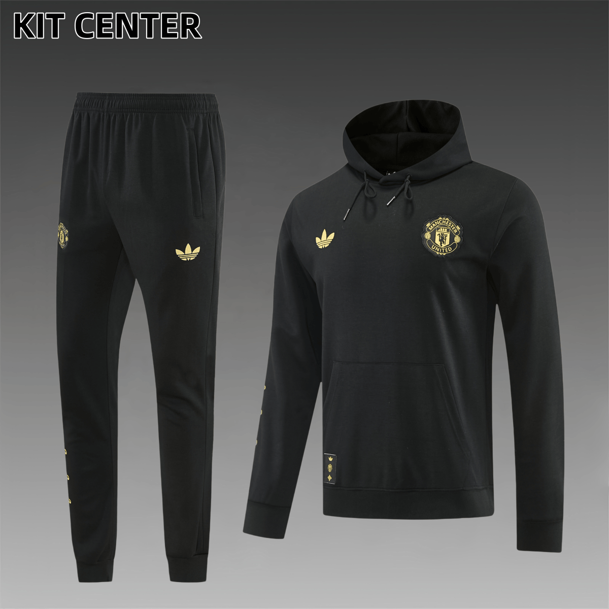 26/27 Manchester United hoodie Full Zipper Training Suit (Adult Set)