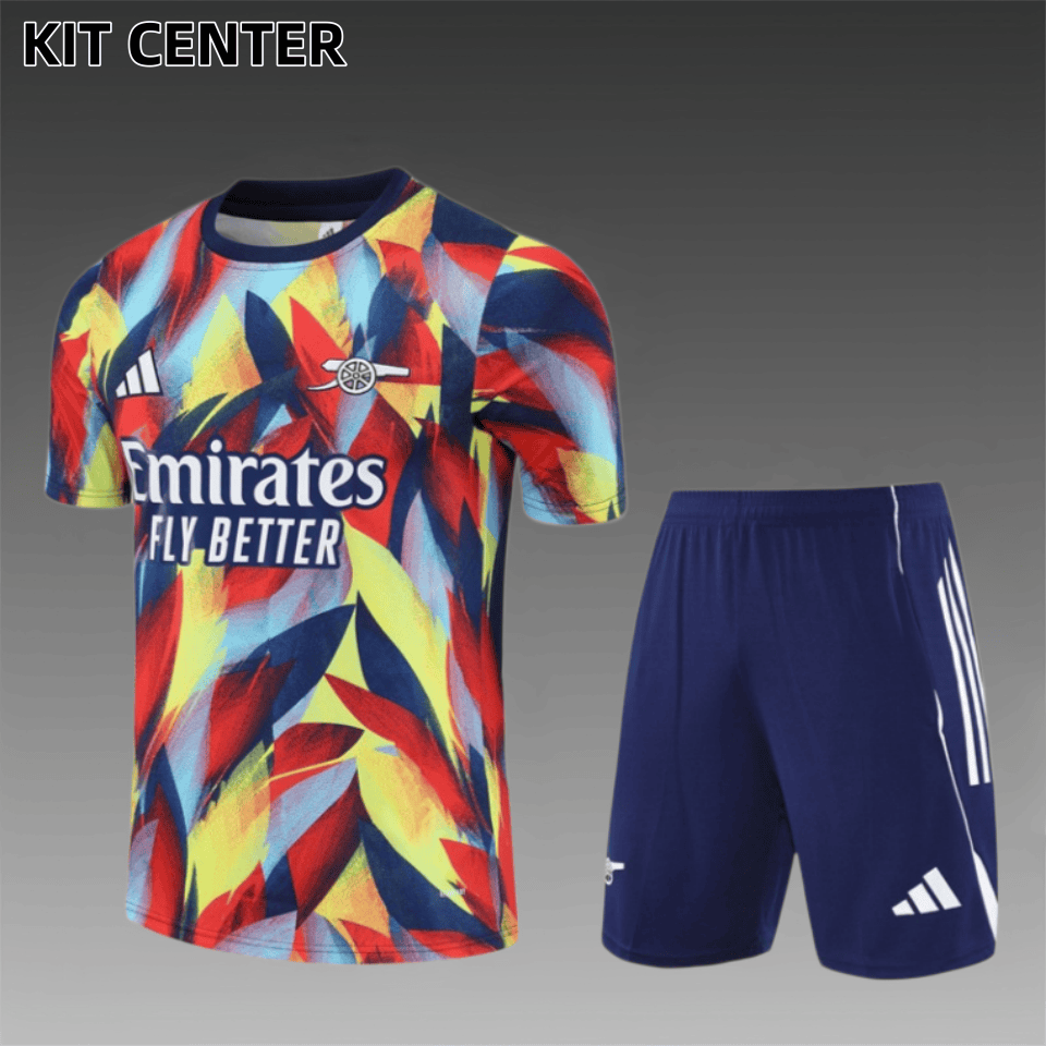 25/26 Arsenal Short sleeved Training Suit (Adult and Children's Set)