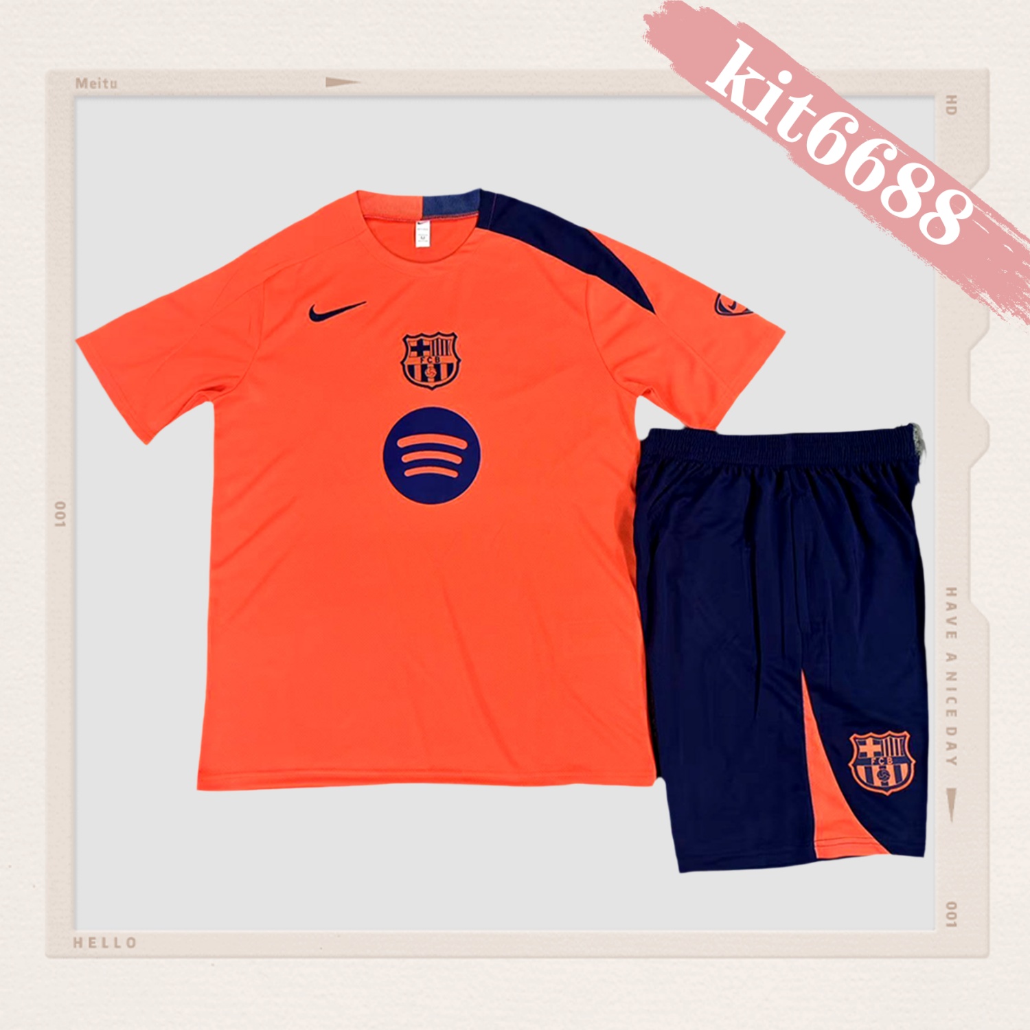 2025/2026 Barcelona adult short-sleeved training suit (adult kit)