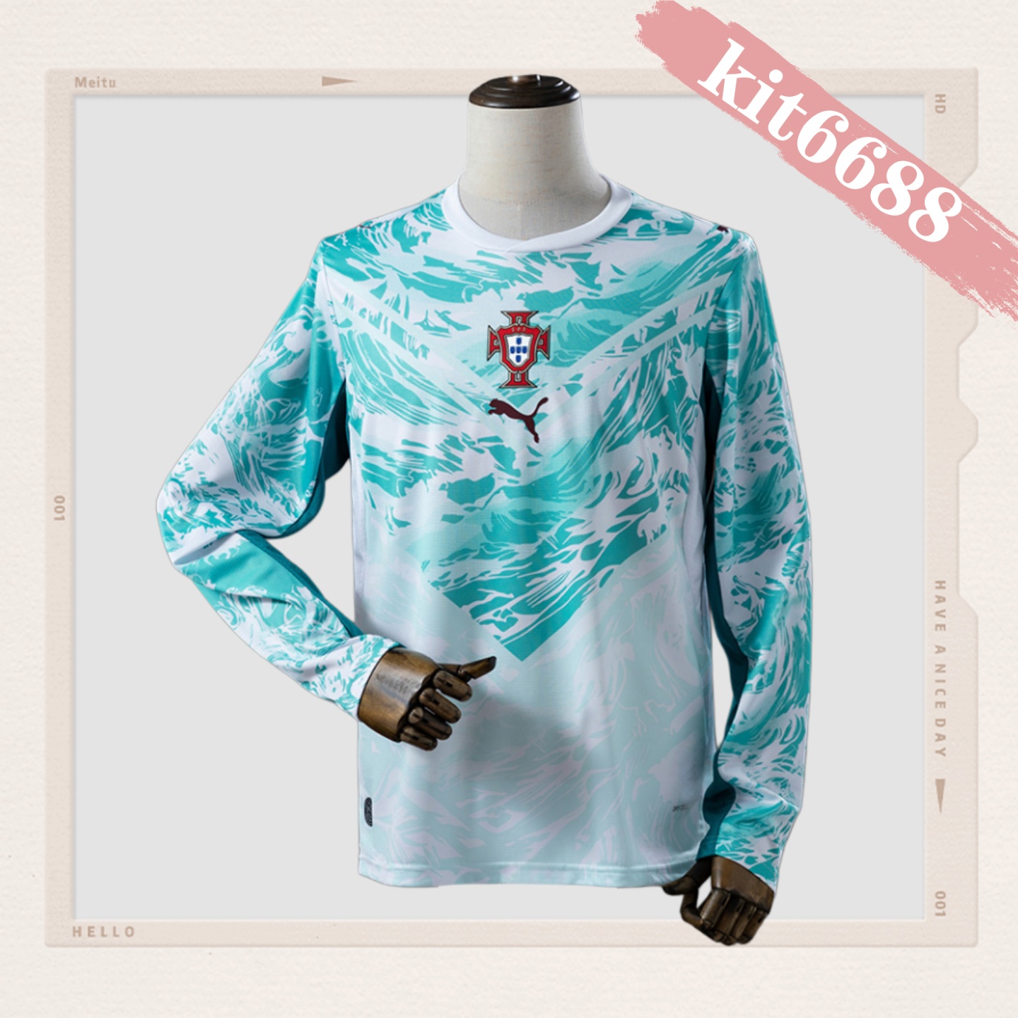 26/27 Portugal Away long Football Shirt  (Fan Edition)