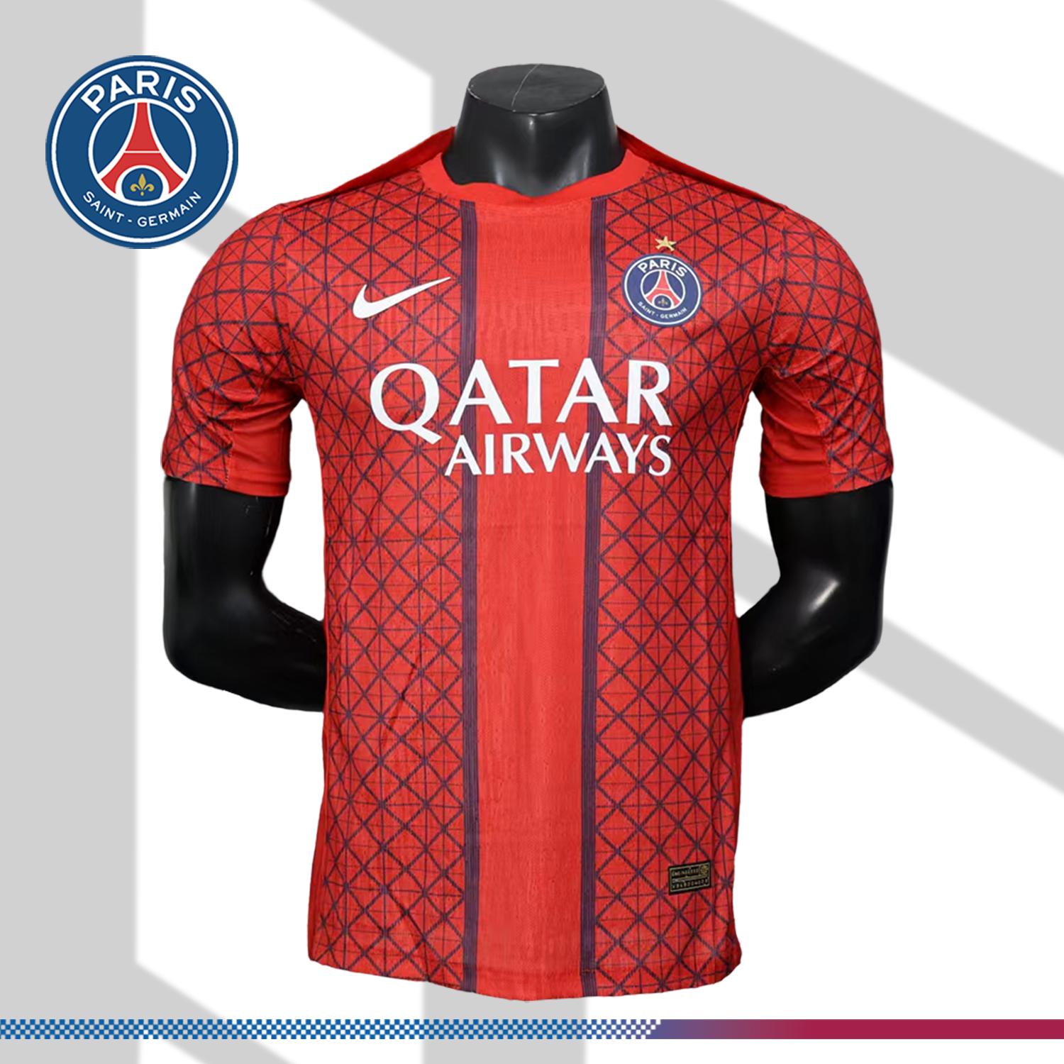 2025/2026 Paris Saint-Germain Red Special Edition European Cup Champions Jersey (Player Edition)