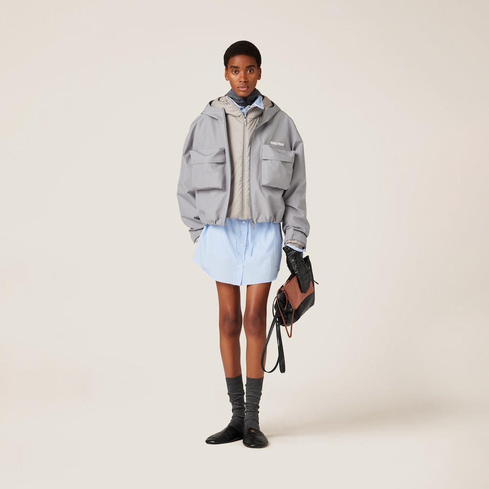 Technical pongé jacket