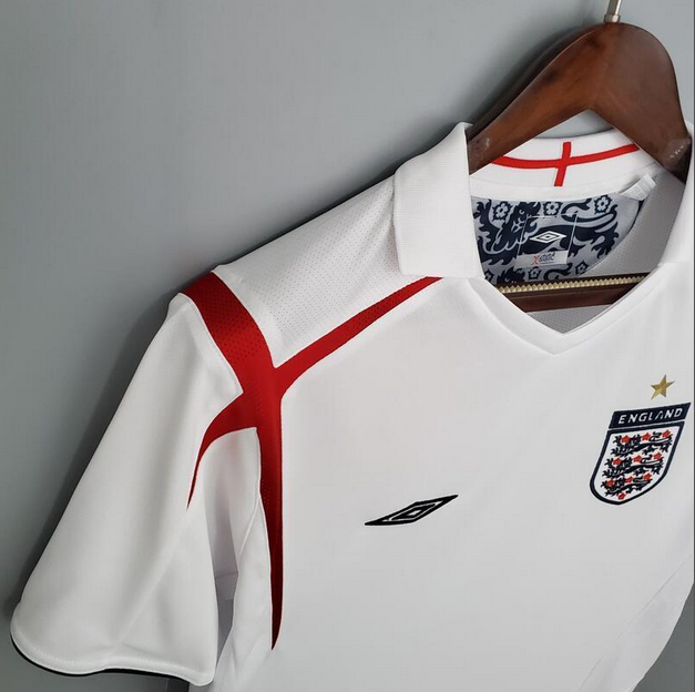 2006 England home  Retro Football Soccer jerseys