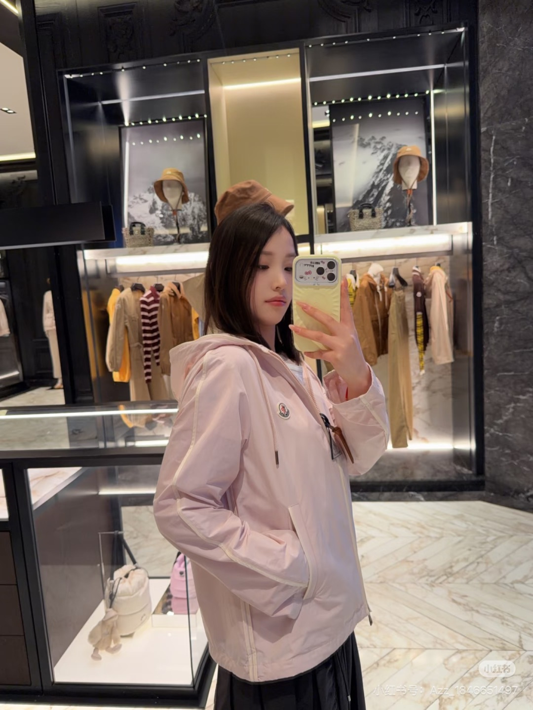 Moncler 2026 Autumn Winter Women's Jackets Polyester Hooded Tassel Zipper Casual Slim Woman's Coats MKDFWJ26006