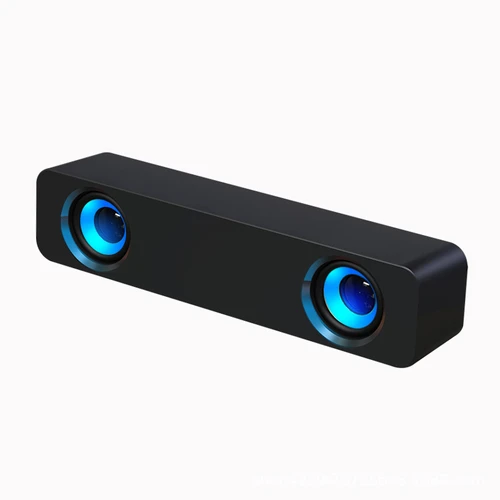 RGB Computer Soundbar, Wired & Bluetooth Dual Mode Desktop Gaming Speaker, Stereo Bass PC Sound Bar for Laptop Desktop, Multimedia Speaker for Gaming, Movie, Music Playback