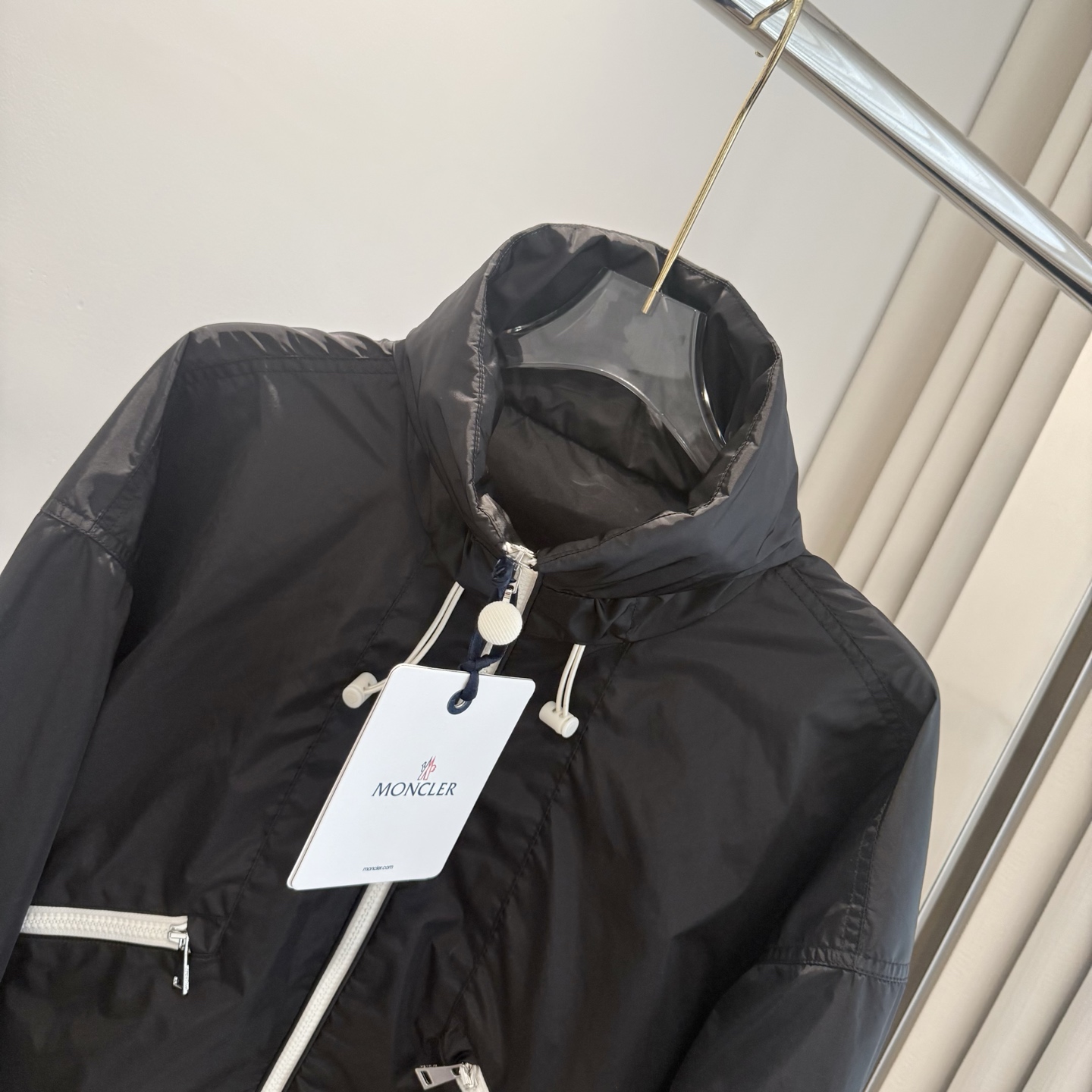 Moncler 2026 Autumn Winter Women's Jackets Polyester Stand Collar Tassel Zipper Casual Slim Woman's Coats MKDFWJ26005