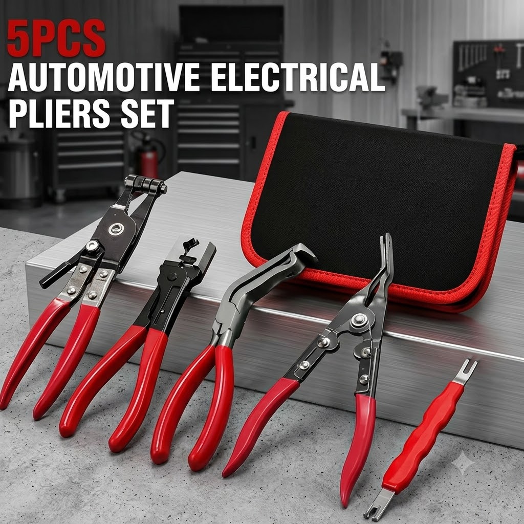 🔥🔥5PCS Automotive Electrical Disconnect Pliers Tool Set
