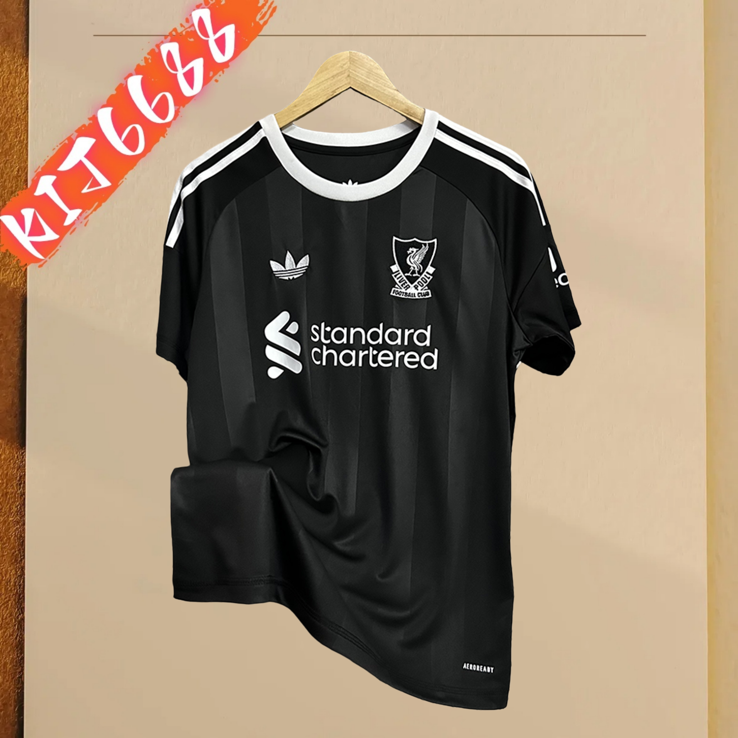 2025/2026 Liverpool Goalkeeper Black Football Shirt (Fans)
