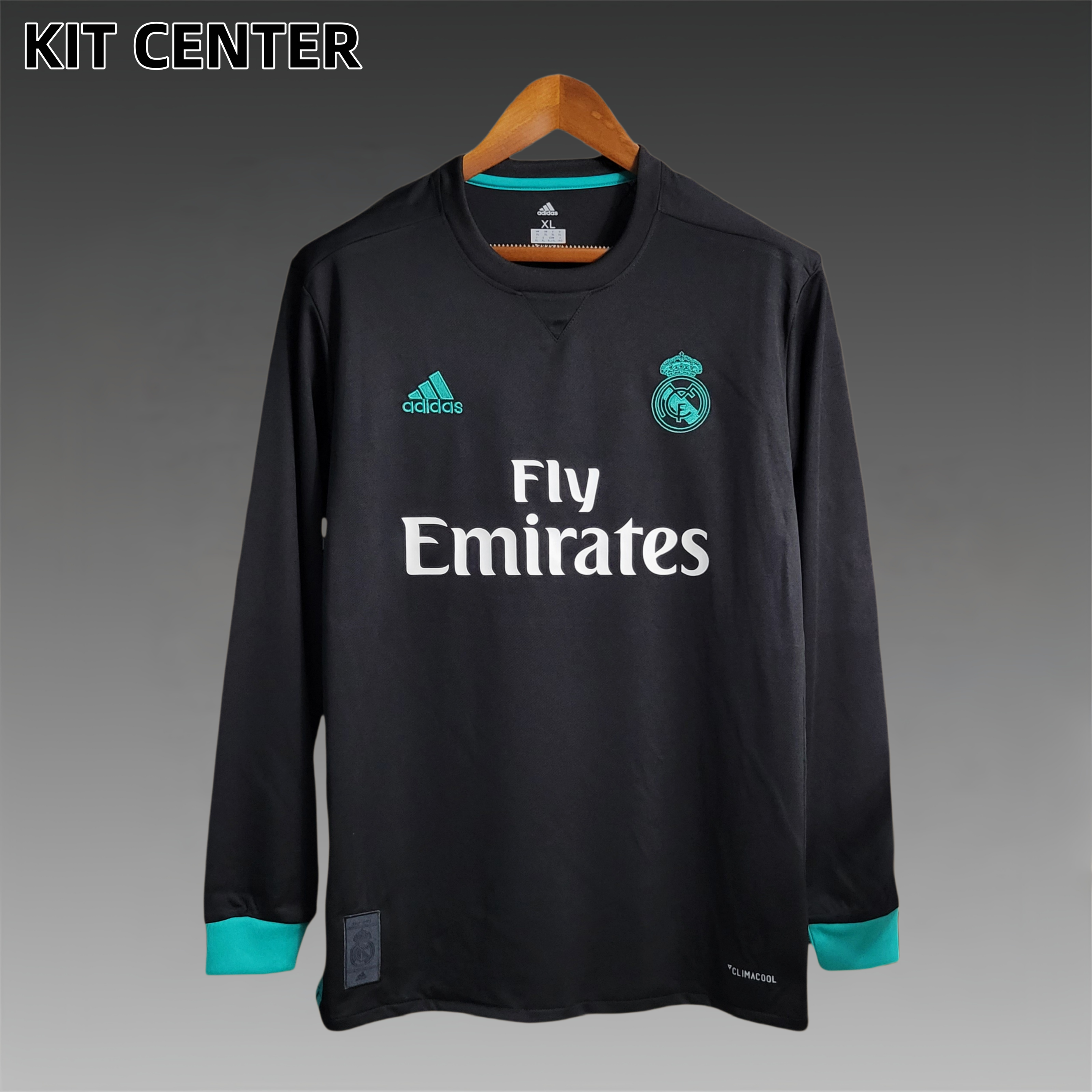 2017/2018 Real Madrid Away Long Sleeve Retro Football Shirt