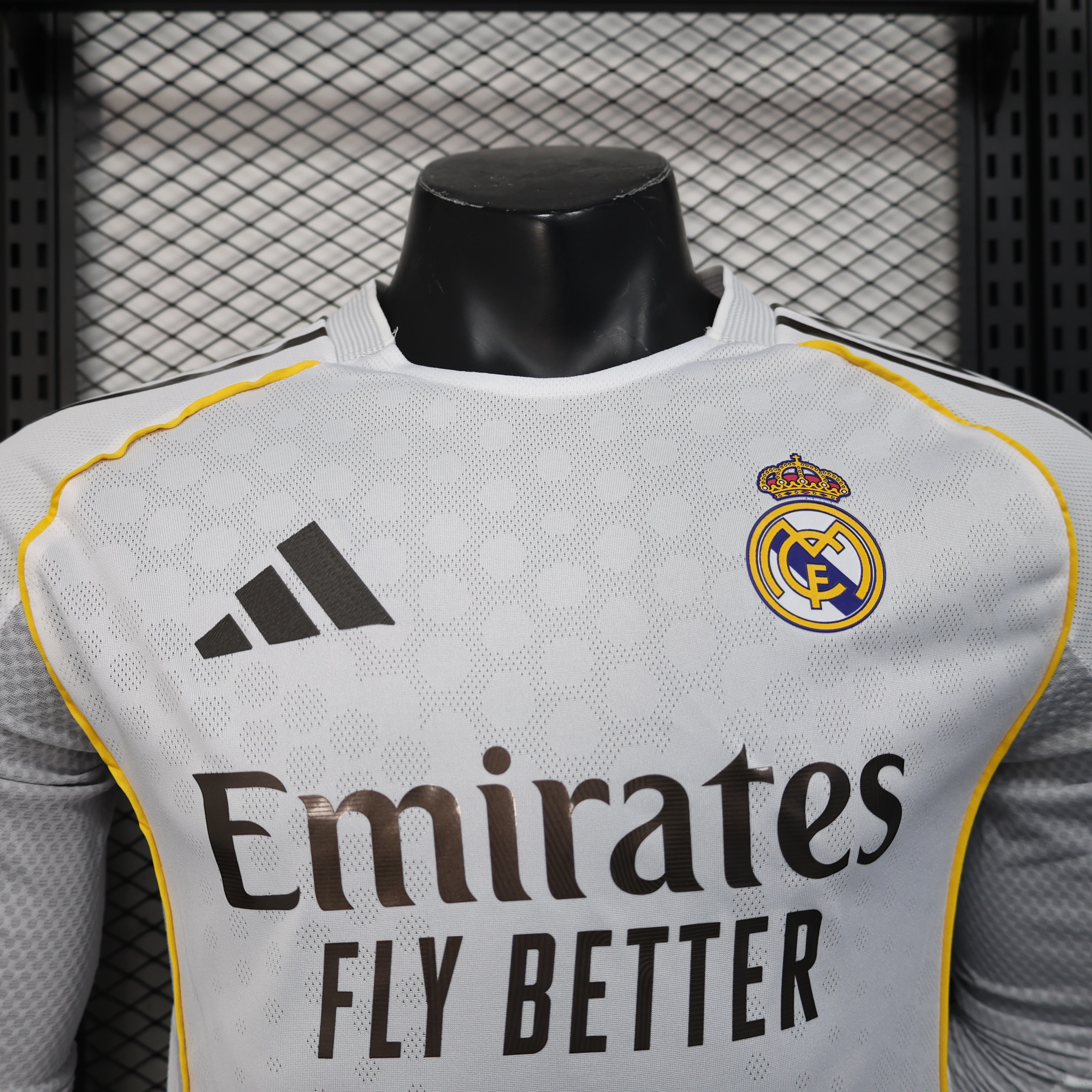 2025/2026 Real Madrid Home Long Sleeve Football Shirt (Player Edition）