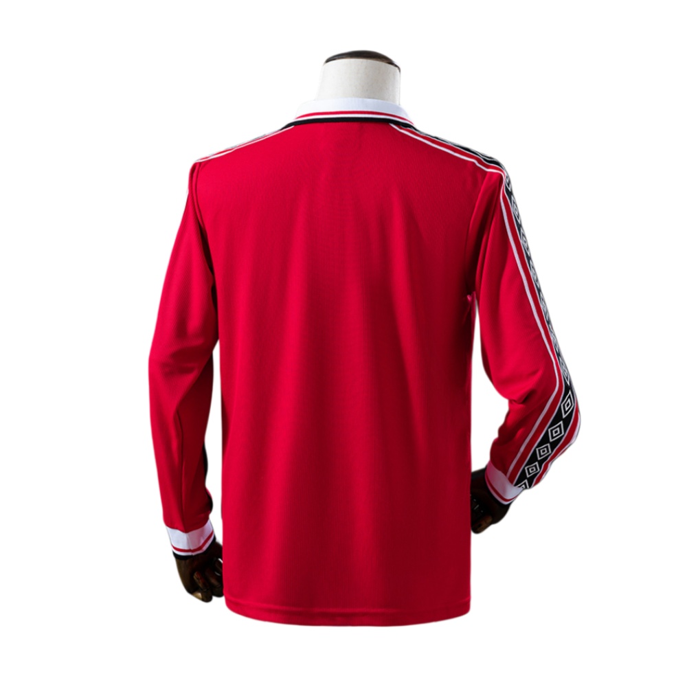 98/99 Manchester United home long sleeved retro football jersey