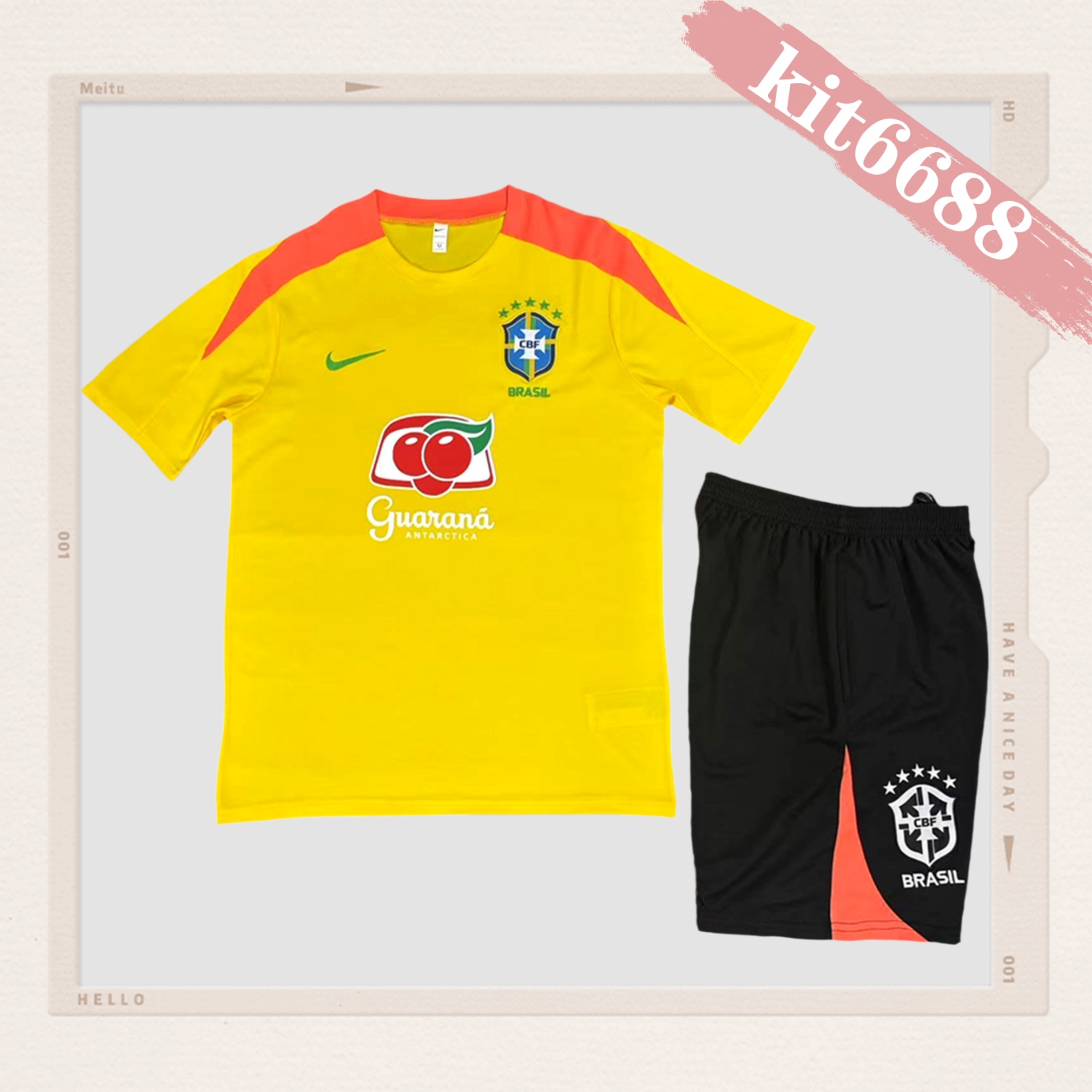 2025/2026 Brazil Short Sleeve Training Kit (Adult Kit)