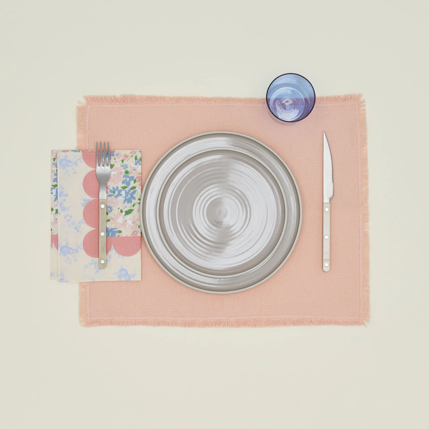 Mixed Floral Napkin, Set of 2 - Rose