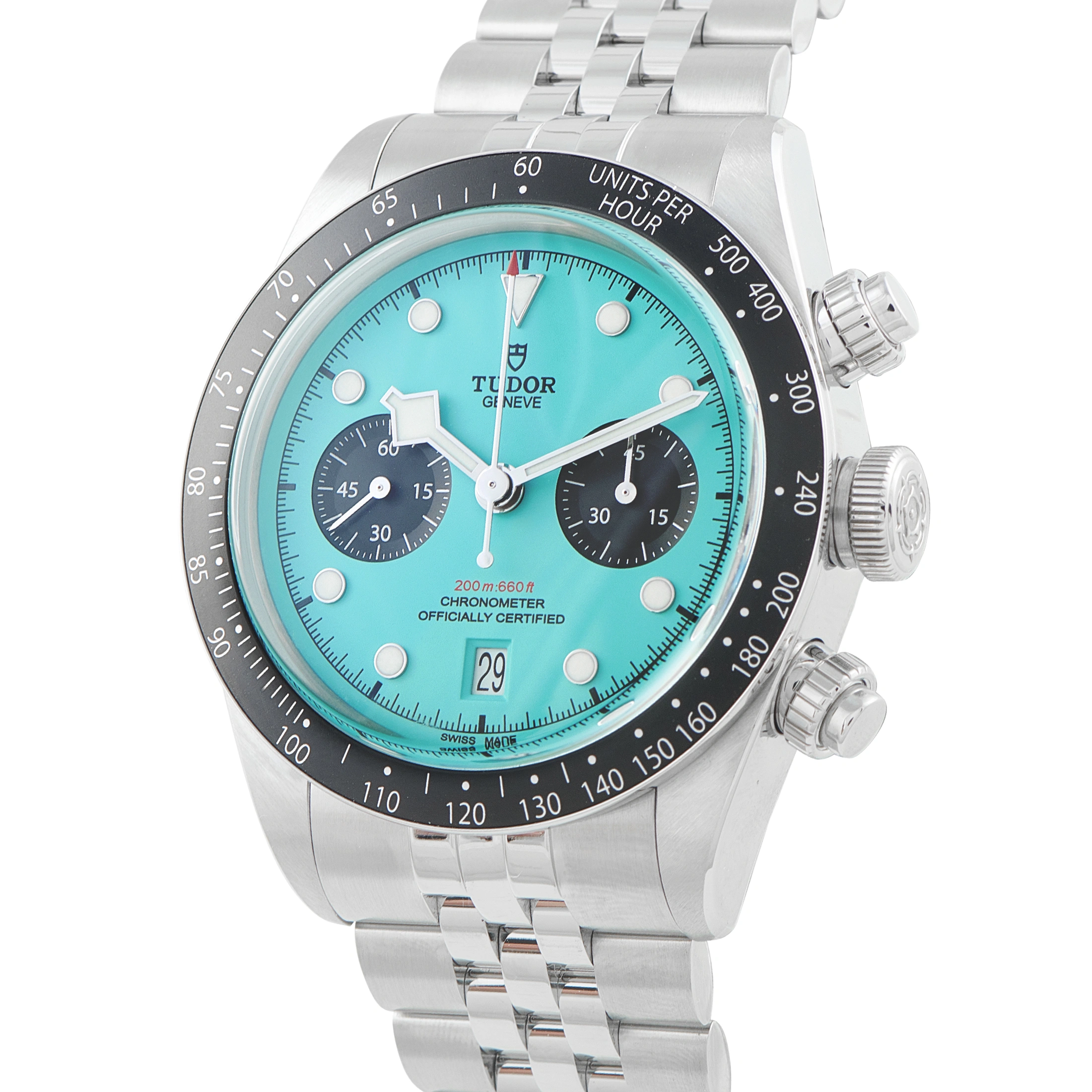 TudorBlack Bay Chrono Flamingo Blue Steel Watch M79360N-0024