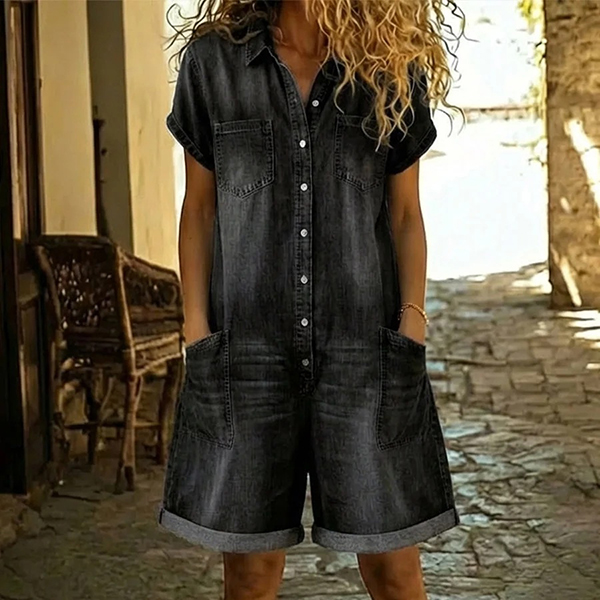 LOSSE FIT DENIM PLAYSUIT