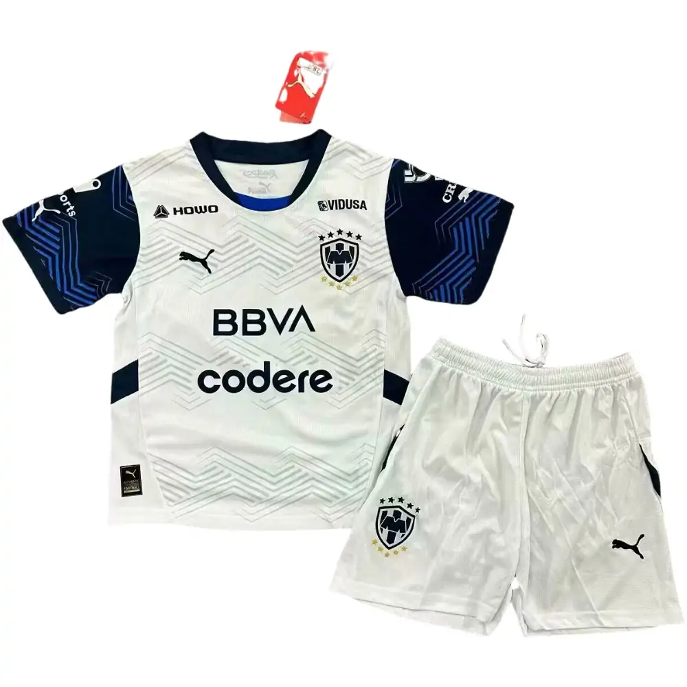 2024-25-Monterrey Away White-Jersey-Children's Kit
