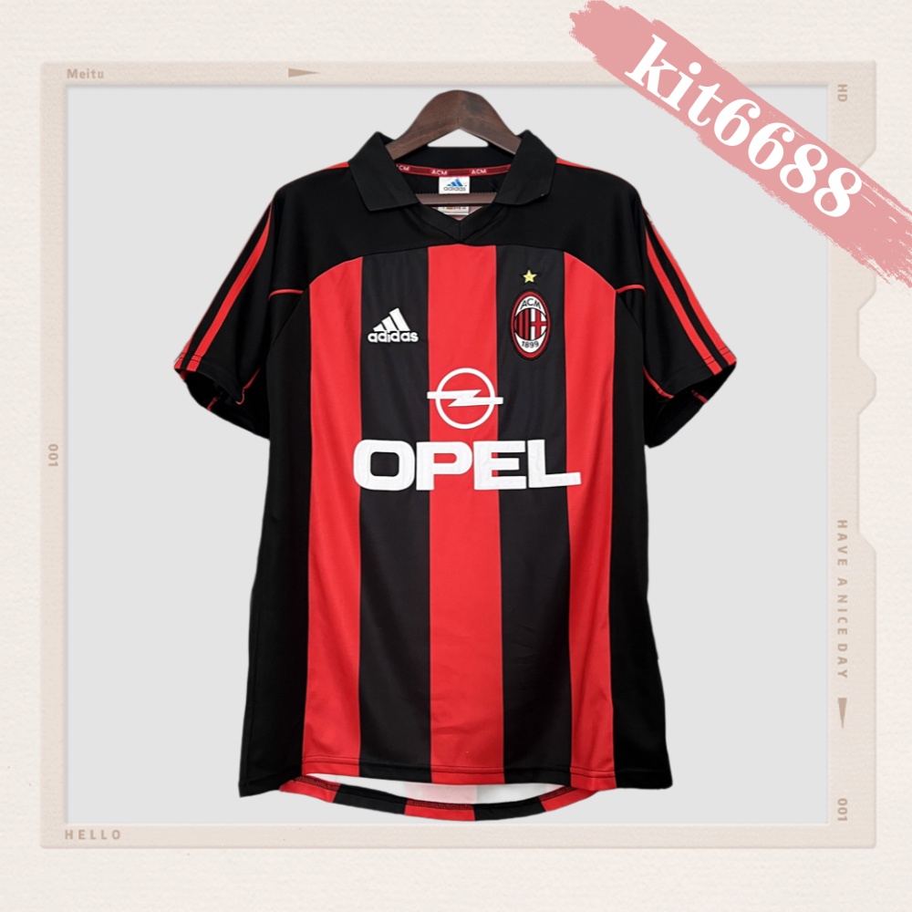 2001/2002 AC Milan Home Retro Football Shirt