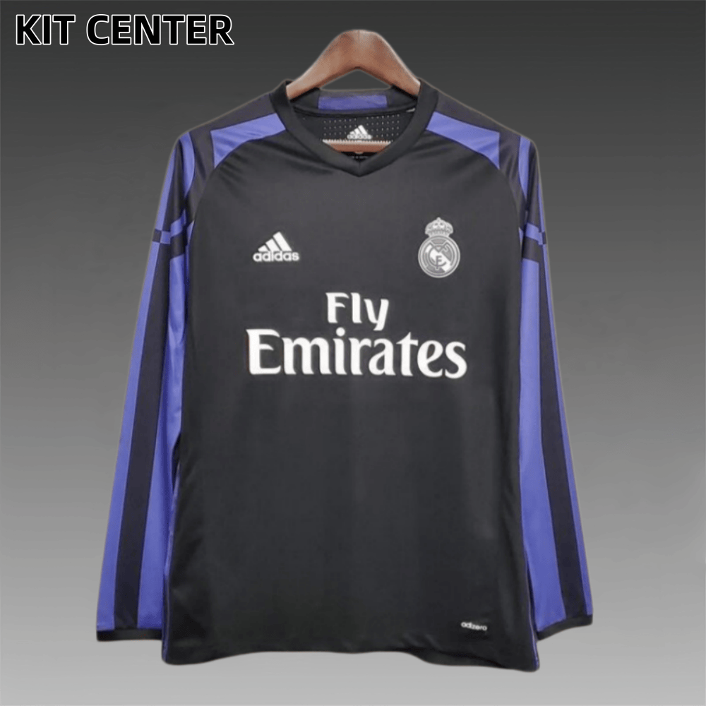 2015/2016 Real Madrid Third Away Long Sleeve Retro Football Shirt