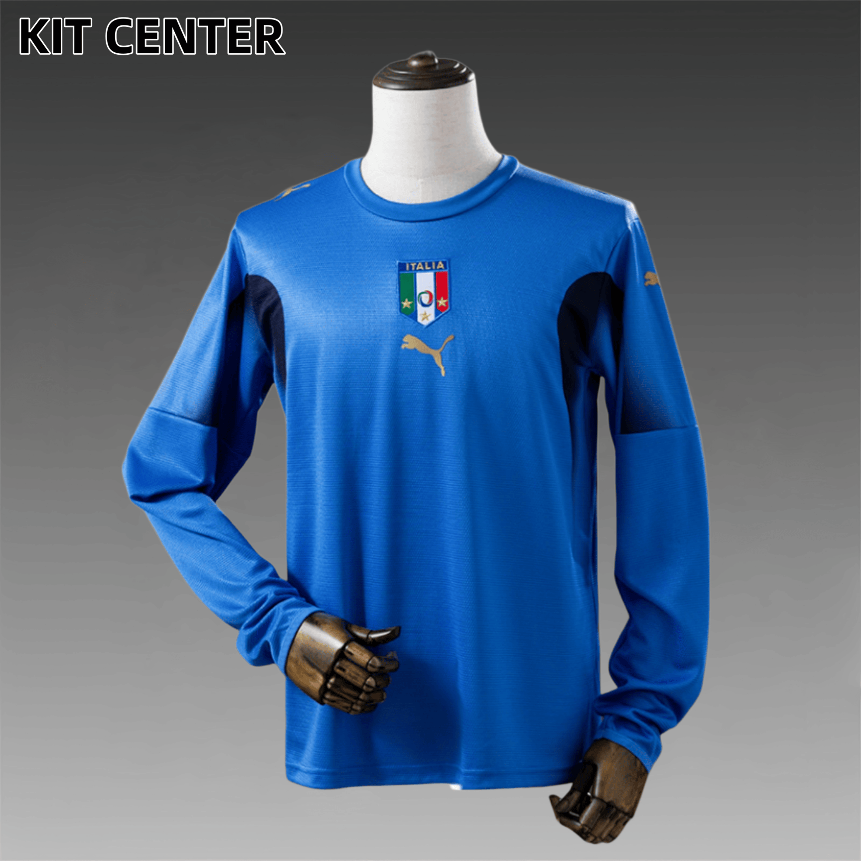 2006 Italy home Retro long sleeves Football Shirt